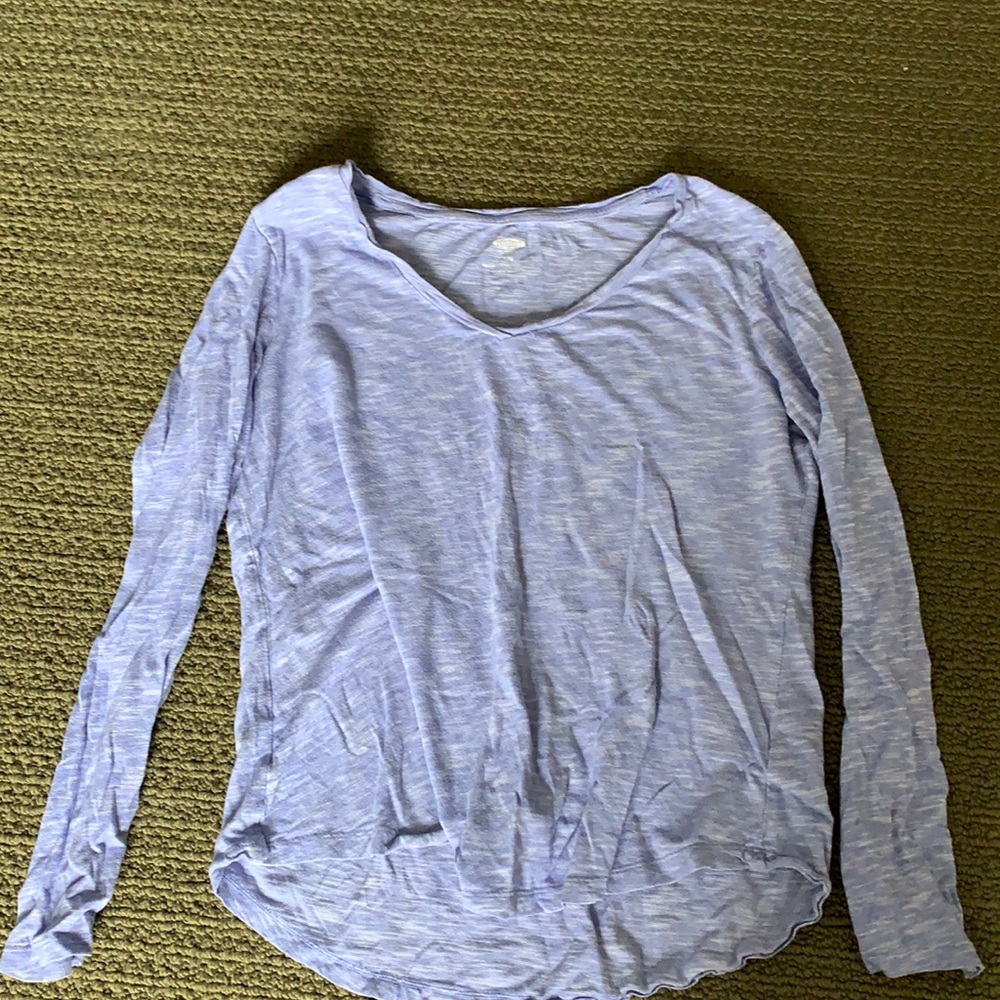 old blue pajama shirt